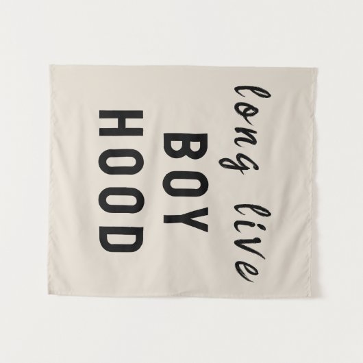 Tenture Long Live Boyhood Boyhood Room Nursery Playroom Wa (Devant (Horizontal))