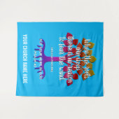 Tenture LORSQUE LES RACINES SONT PROFONDES Eglise chrétien (Devant (Horizontal))