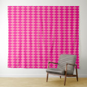 Tenture Losanges Damier Rose Clair et Foncé Harlequin (En situation (horizontale))