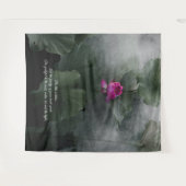 Tenture © Lotus Art avec devis inspirationnel Personnalisé (Devant (Horizontal))