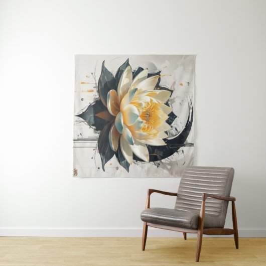 Tenture Lotus en fleur (En situation (horizontale))