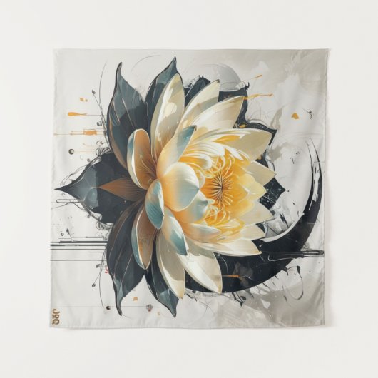 Tenture Lotus en fleur (Devant (Horizontal))