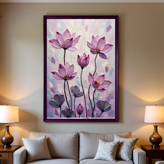 Tenture Lotus – Oil Painting