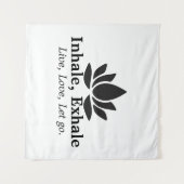 Tenture Lotus Tranquille : Inhale, Inspiration Exhale (Devant (Horizontal))