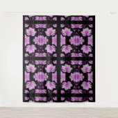 Tenture Lotus violet rouge (Devant)