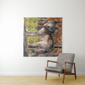 Tenture Loup de bois de l'Est (En situation (horizontale))