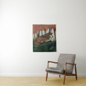 Tenture Loup européen (En situation)