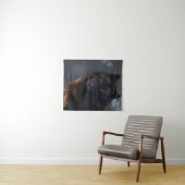 Tenture Loup noir (En situation (horizontale))