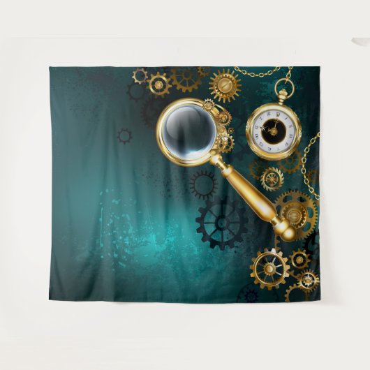 Tenture Loupe de style Steampunk (Devant (Horizontal))