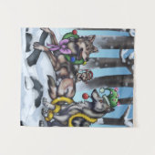 Tenture Loups de vacances (Devant (Horizontal))