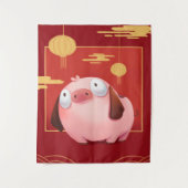 Tenture Louveur de cochon_cochon beagle (Devant)