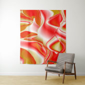 Tenture Love and Gold Abstrait 3D Rainbowart (En situation)