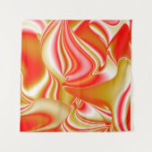 Tenture Love and Gold Abstrait 3D Rainbowart (Devant)