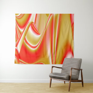 Tenture Love and Gold Abstrait 3D Rainbowart