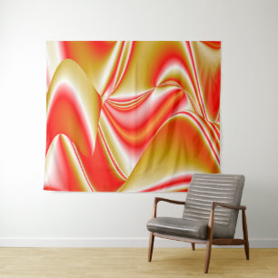 Tenture Love and Gold Abstrait 3D Rainbowart