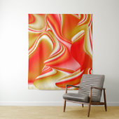 Tenture Love and Gold Abstrait 3D Rainbowart (En situation)