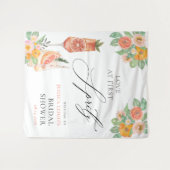 Tenture Love at First Spritz Bright Cocktail Fête des mari (Devant (Horizontal))