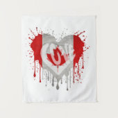 Tenture Love Canada Flag (Devant)