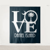 Tenture LOVE Daniel Island Caroline du Sud (Devant)