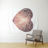 Tenture Love Doodle Heart Art Abstrait (En situation (horizontale))