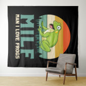 Tenture Love Frogs Tapestry (En situation (horizontale))