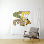 Tenture LOVE gnome et tournesol Premium Scoop (En situation (horizontale))