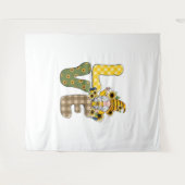 Tenture LOVE gnome et tournesol Premium Scoop (Devant (Horizontal))