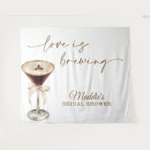 Tenture Love is Brewing Bridal Shower, Martini Espresso (Devant (Horizontal))