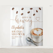 Tenture Love Is Brewing Bridal Shower Photo Backdrop (Devant)