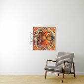 TENTURE LOVE IS MY RELIGION WALL ART TAPESTRY (En situation (horizontale))