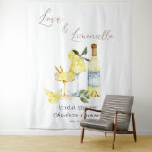 Tenture Love Limoncello Cocktail Fête des mariées (En situation)