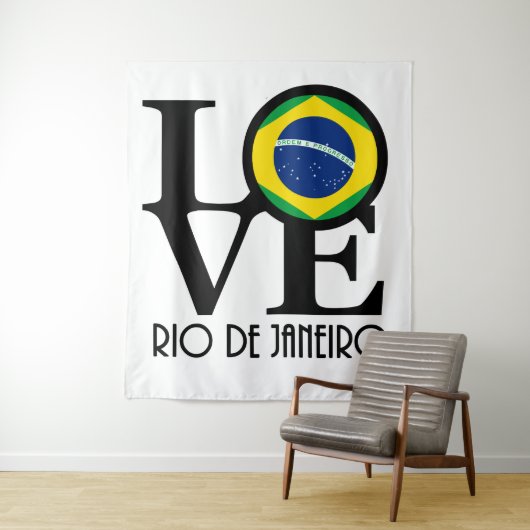 Tenture LOVE Rio de Janeiro (En situation)