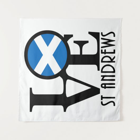 Tenture LOVE St Andrews Écosse (Devant)