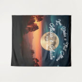 Tenture Love Under a Pleine lune Mariage Backdrop (Devant (Horizontal))