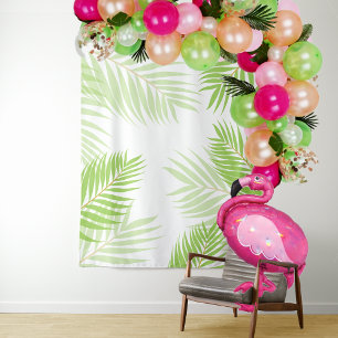 Tenture Luau Tropical Hawaiian Leaf Fond