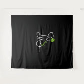 Tenture Lucky Chien Jour de la Saint Patrick mignon Irland (Devant (Horizontal))