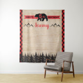 Tenture Lumberjack Anniversaire de la fête Photo Contexte (En situation)