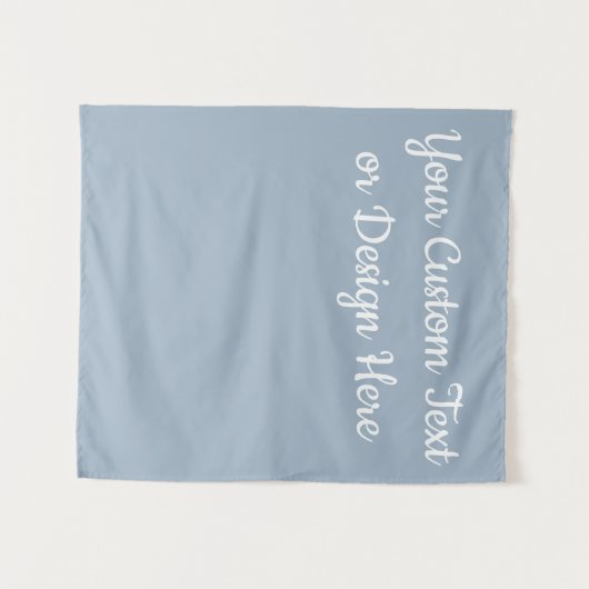 Tenture Lumière personnalisée Bleu Poussiéreux Mariage Per (Devant (Horizontal))