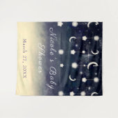 Tenture Lumière Stellaire de la Lune, Aquarelle pour Baby  (Devant (Horizontal))