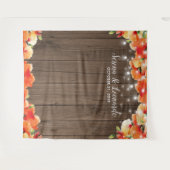 Tenture Lumières de chaîne rustiques Photobooth de mariage (Devant (Horizontal))