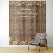 Tenture Lumières de ficelle de tournesol Toile de fond de  (En situation)