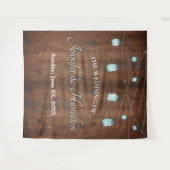 Tenture Lumières de jarres de maçonnerie de mariage Toile  (Devant (Horizontal))