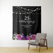 Tenture Lumières Guirlandes & Fleurs 25e Anniversaire de M (En situation)