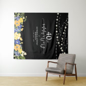 Tenture Lumières Guirlandes & Fleurs 40e Anniversaire de M (En situation (horizontale))