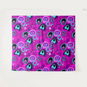 Tenture Lumineuse, abstraite, Magenta (Devant (Horizontal))