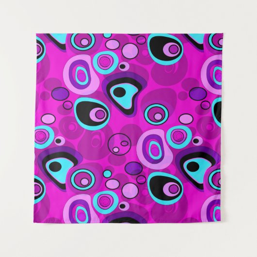 Tenture Lumineuse, abstraite, Magenta (Devant)