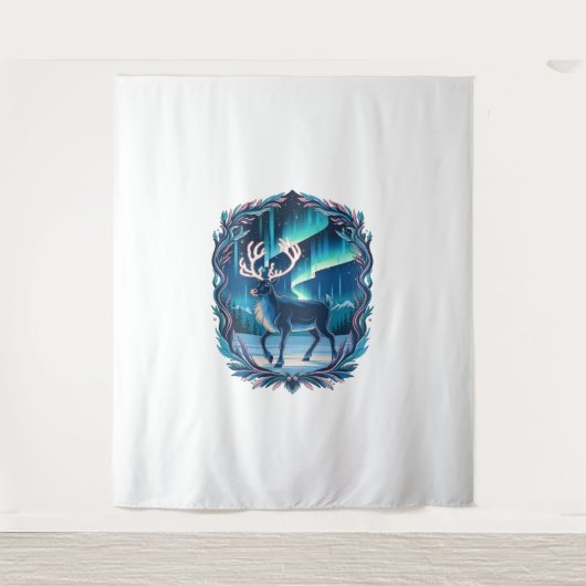Tenture Luminosité magique des rennes (Devant)
