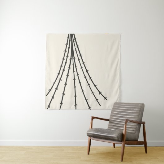 Tenture Lune Abstraite (En situation)