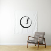 Tenture Lune et chauve-souris (En situation (horizontale))