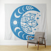 Tenture LUNE et CRISTAUX (En situation (horizontale))